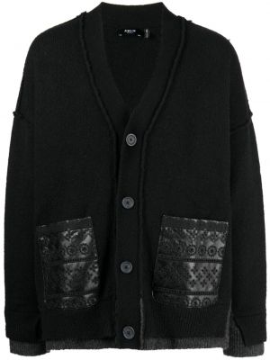 Cardigan cu broderie tricotate Five Cm negru