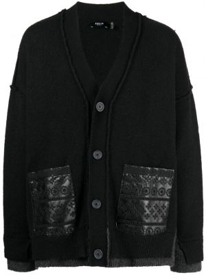 Cardigan ricamata Five Cm nero