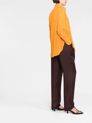 Bavlněná košile Patou oranžová