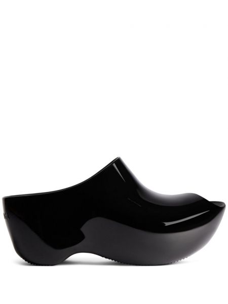 Papuci tip mules cu platformă Balenciaga negru