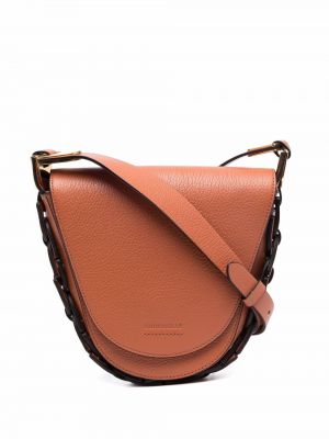 Crossbody väska i läder Coccinelle brun