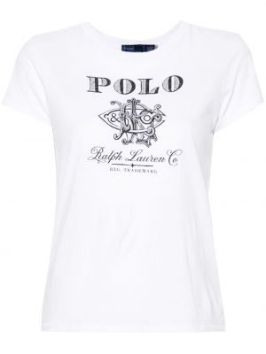 T-shirt aus baumwoll mit print Polo Ralph Lauren rot