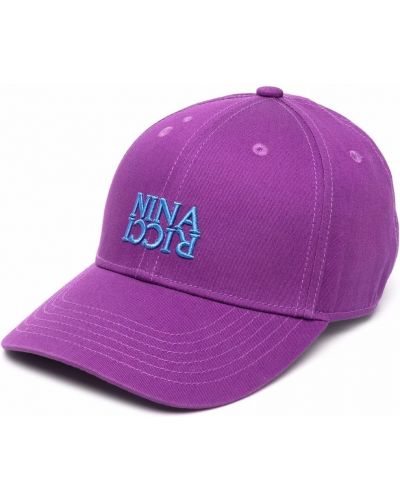 Brodert cap Nina Ricci lilla