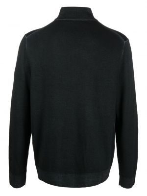 Merinowolle pullover mit reißverschluss Michael Kors schwarz