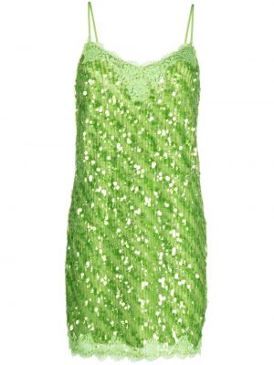 Коктейлна рокля с пайети Ermanno Firenze зелено