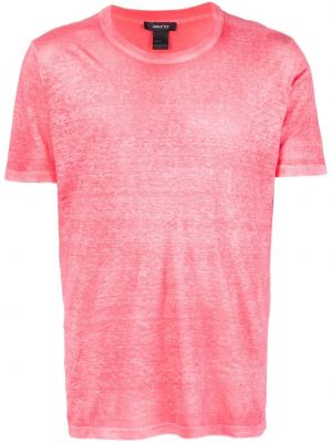 T-shirt con scollo tondo Avant Toi rosa