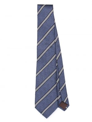 Svilena kravata s črtami Canali