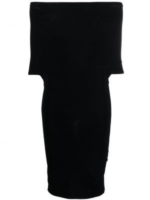 Robe de soirée asymétrique Wardrobe.nyc noir
