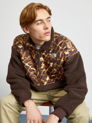 Флисовый свитер The North Face коричневый