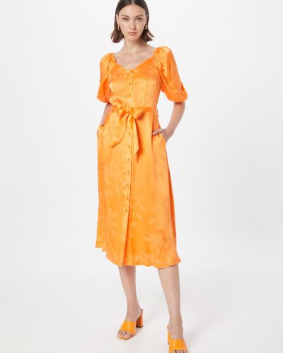 Košeľové šaty Closet London oranžová