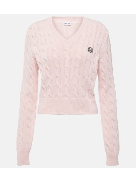 Bomull tröja Loewe rosa