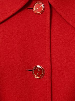 Palton de lână Gucci roșu