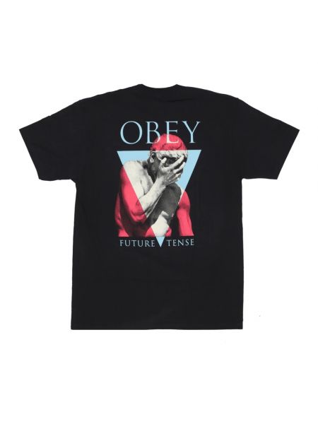 Klassische hemd Obey schwarz