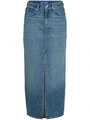Džínsová sukňa s vysokým pásom Karl Lagerfeld Jeans