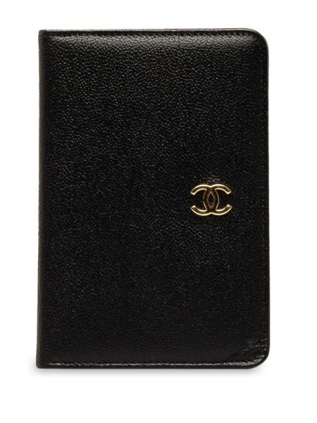 Δερμάτινος πορτοφόλι Chanel Pre-owned μαύρο