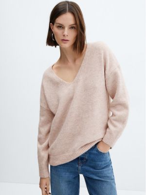 Sweter Mango różowy