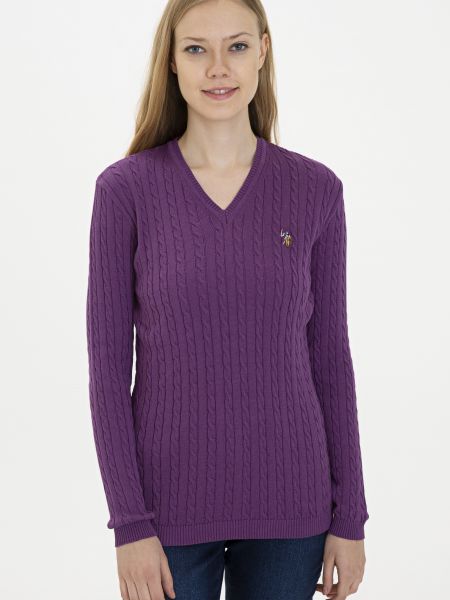 Пуловер U.s. Polo Assn. фиолетовый
