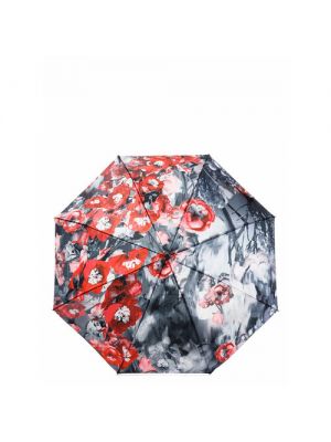Смарт-зонт ELEGANZZA, автомат, 3 сложения, купол см., чехол в комплекте, для женщин красный