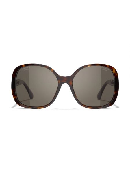 Gafas de sol de cristal Chanel marrón