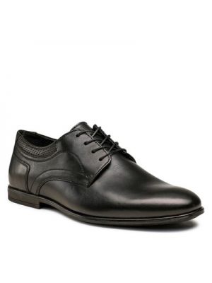 Pantofi din piele Cesare Cave negru