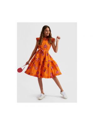 Sukienka mini La Doublej pomarańczowa