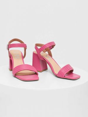 Kožne sandale Answear Lab ružičasta