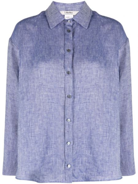 Lininė marškiniai 's Max Mara mėlyna