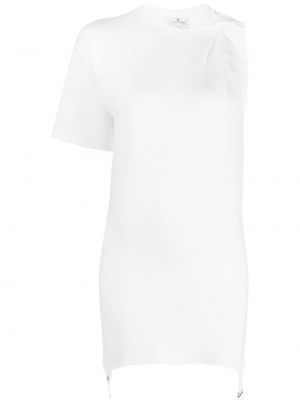Ασύμμετρη μini φόρεμα Courreges λευκό