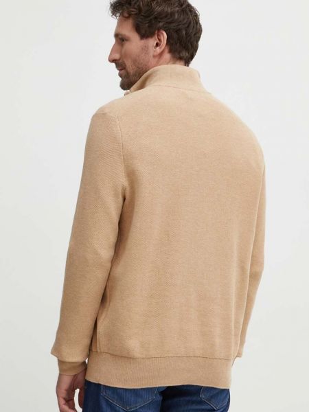 Хлопковый свитер Polo Ralph Lauren коричневый