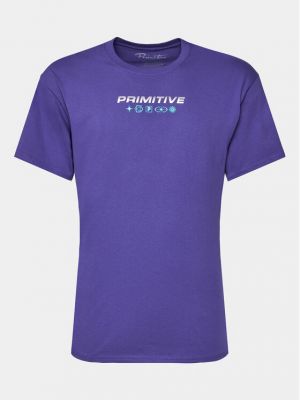 Marškinėliai Primitive violetinė