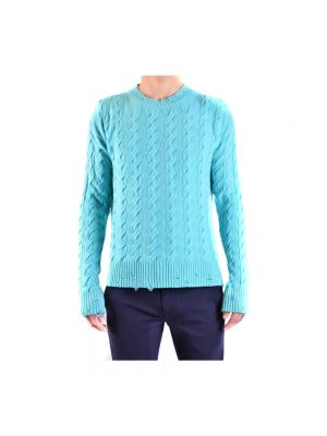 Dzianinowy sweter Laneus niebieski