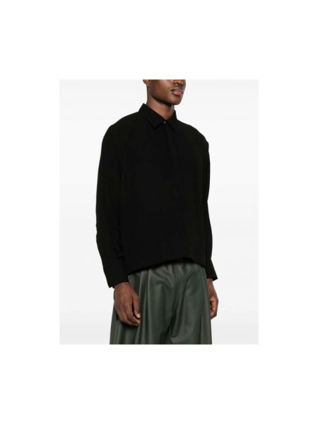 Jersey de lana de tela jersey Ami Paris negro