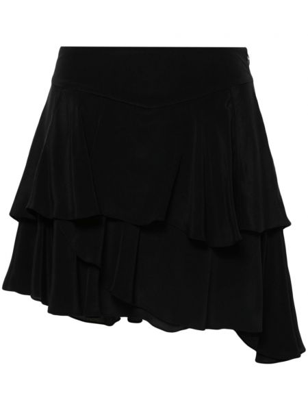 Černé mini sukně s volány Iro