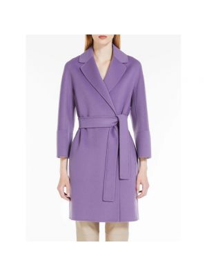 Abrigo de lana Max Mara violeta