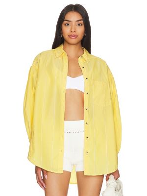 Top a rayas Free People amarillo