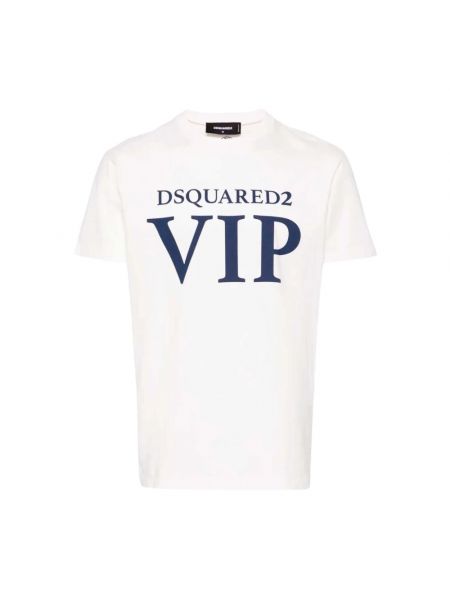 Koszulka z nadrukiem Dsquared2 biała