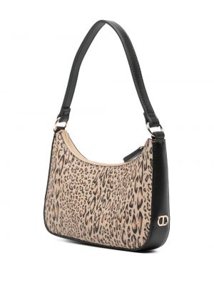 Leopardí kožená kabelka s potiskem Twinset