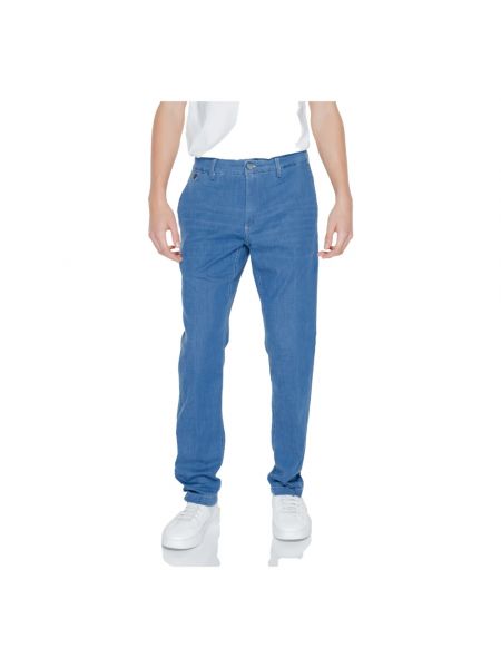 Straight jeans mit geknöpfter mit reißverschluss Replay blau