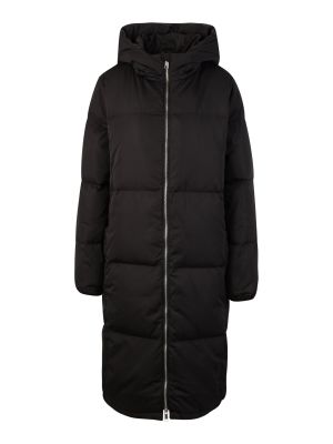 Priliehavý zimný kabát na zips s perím Y.a.s Tall - čierna