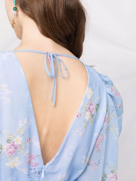 Květinové mini šaty s potiskem Ulyana Sergeenko