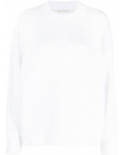 Sweatshirt mit rundhalsausschnitt mit print Palm Angels weiß