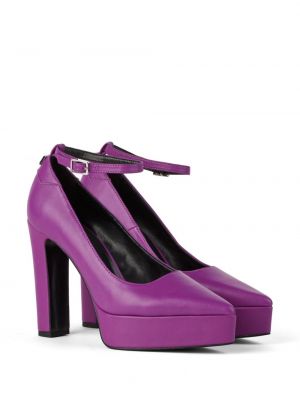 Escarpins en cuir Karl Lagerfeld violet