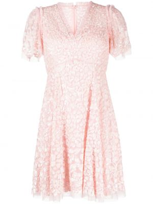 Коктейлна рокля Needle & Thread розово