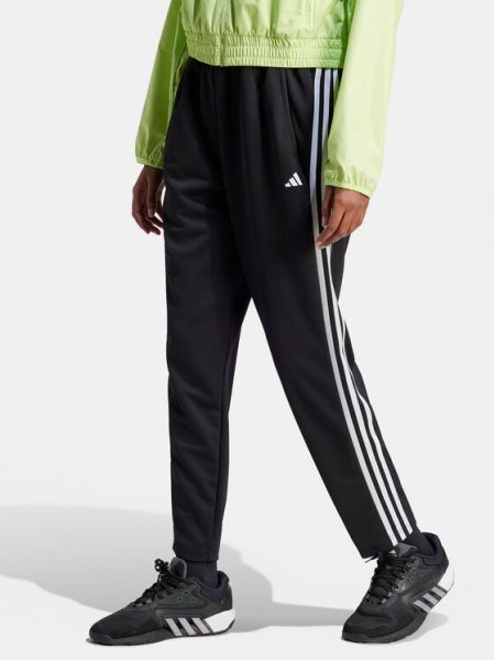 Pantaloni sport cu croială lejeră Adidas negru