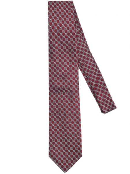 Μεταξωτή γραβάτα ζακάρ Gucci Pre-owned