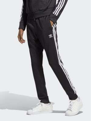 Slim fit melegítő szett Adidas fekete