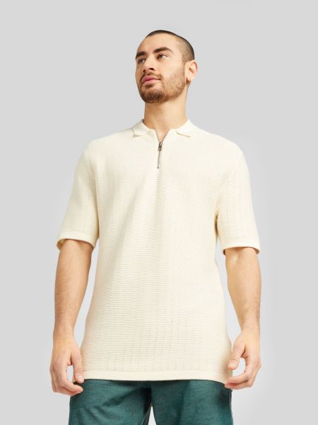 Vlnený sveter Only & Sons biela