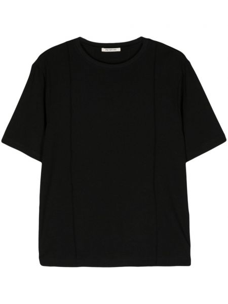 T-shirt mit rundem ausschnitt Peter Do schwarz