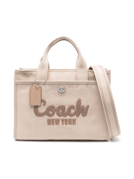 Shopper handtasche mit taschen Coach beige