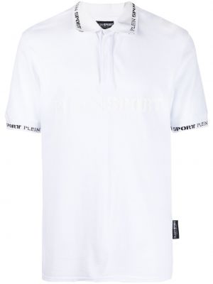 Polo majica s printom Plein Sport bijela